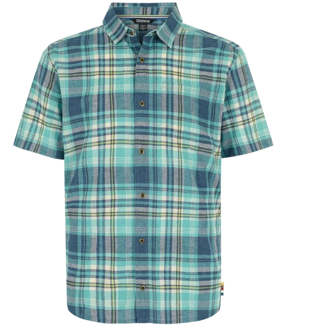 Sherpa Adventure Gear Men's Hosh Short Sleeve Shirt-Men's - Clothing - Tops-Sherpa Adventure Gear-Azule-M-Appalachian Outfitters