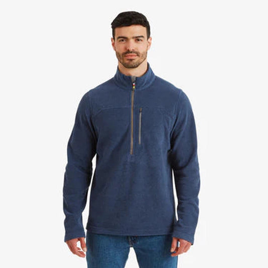 Sherpa Adventure Gear Men's Rolpa Eco Zip Tee-Men's - Clothing - Tops-Sherpa Adventure Gear-Rathee Blue-M-Appalachian Outfitters