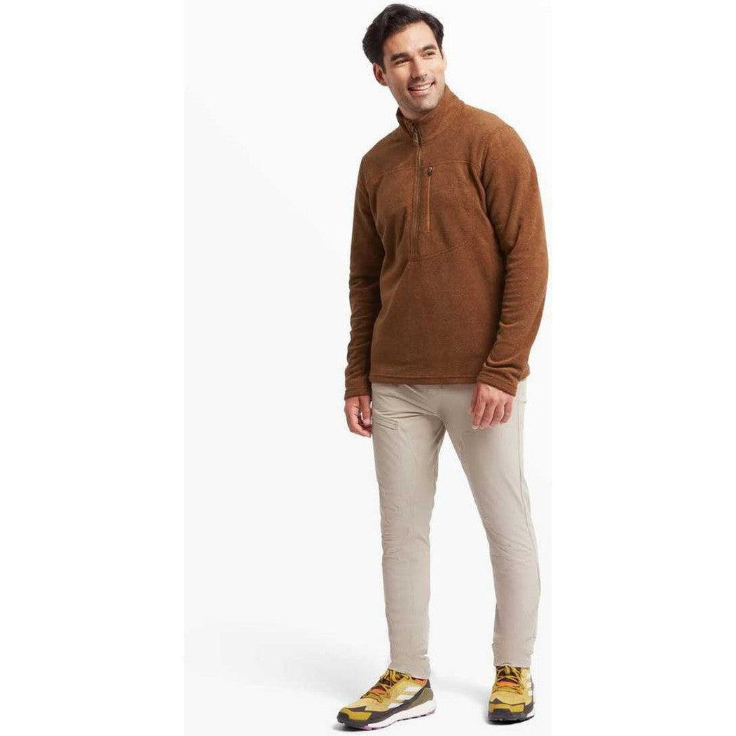 Men's Rolpa Eco Zip Tee-Men's - Clothing - Tops-Sherpa Adventure Gear-Curry-M-Appalachian Outfitters