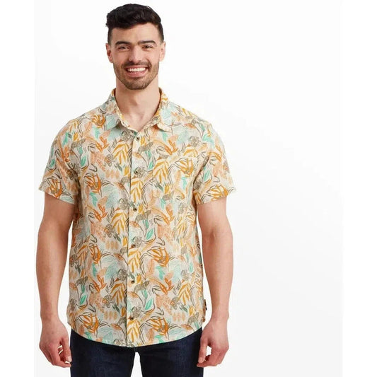 Sherpa Adventure Gear Men's Tiger Leaf Short Sleeve Shirt-Men's - Clothing - Tops-Sherpa Adventure Gear-Masala-M-Appalachian Outfitters