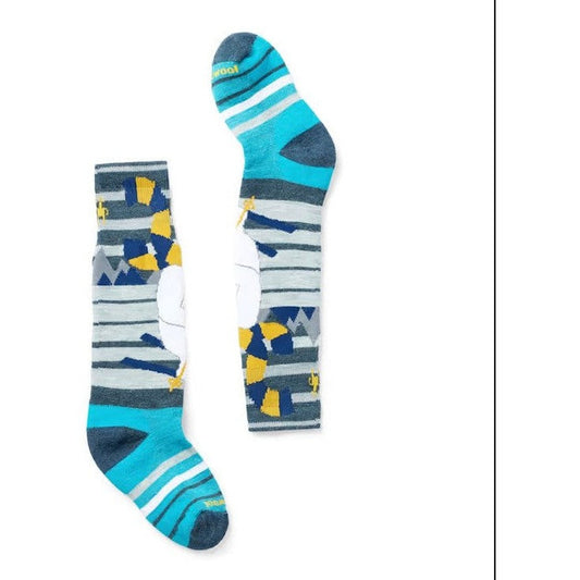 Smartwool Kid's Wintersport Full Cushion Yeti Pattern OTC Socks-Accessories - Socks - Kids-Smartwool-Twilight Blue-S-Appalachian Outfitters