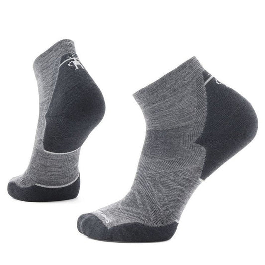 Smartwool Run Targeted Cushion Ankle Socks-Accessories - Socks - Unisex-Smartwool-Medium Gray-M-Appalachian Outfitters