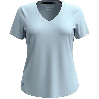 Smartwool Women's Active Ultralite V-Neck Short Sleeve-Men's - Clothing - Tops-Smartwool-Appalachian Outfitters