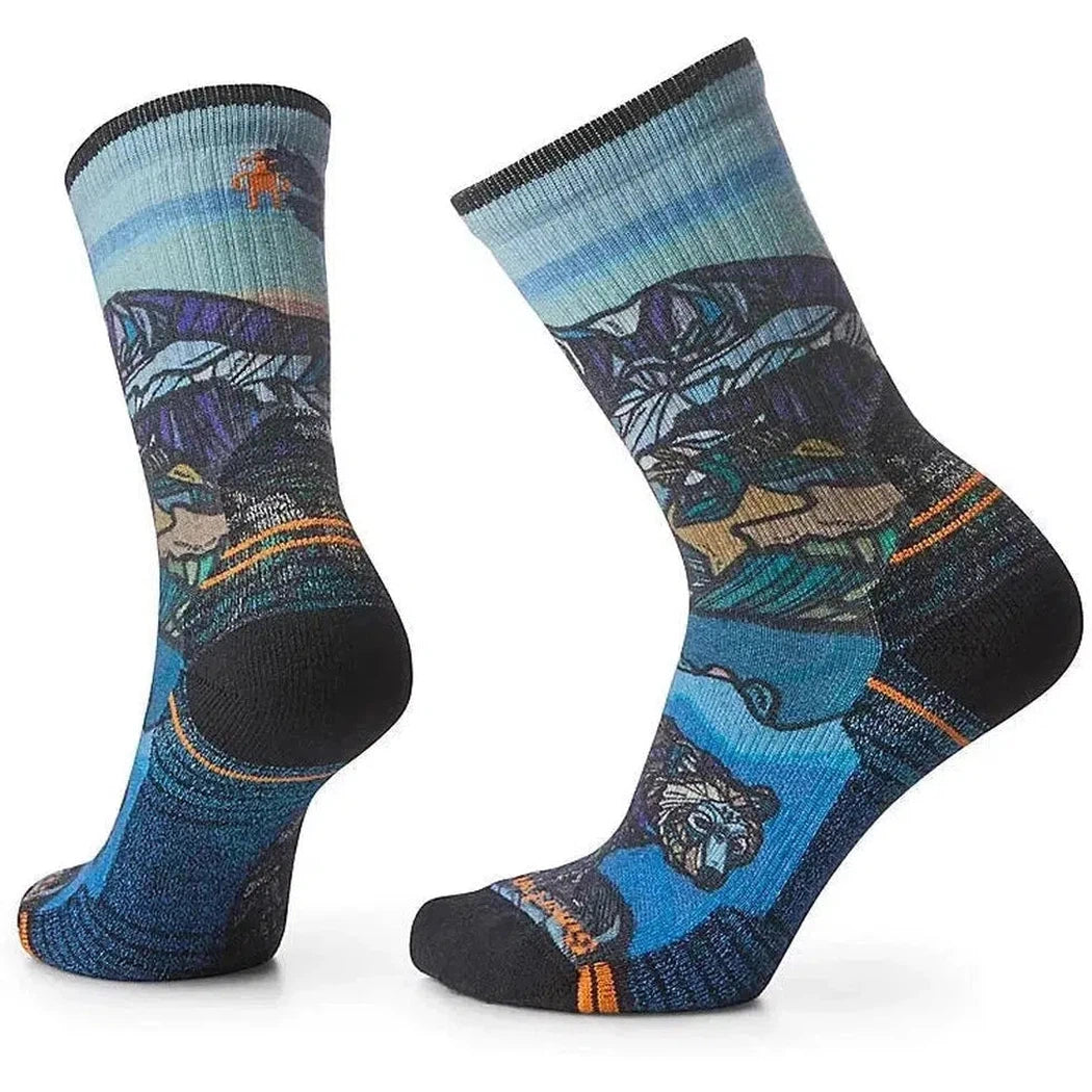 Women's Hike Light Cushion Icy Range Print Crew Socks-Accessories - Socks - Women's-Smartwool-Multi Color-M-Appalachian Outfitters