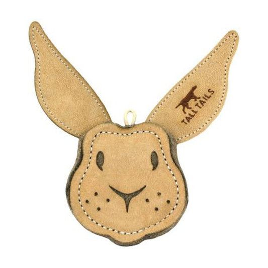 Tall Tails Natural Leather & Wool Rabbit Toy - 4"-Pets - Toys-Tall Tails-Appalachian Outfitters