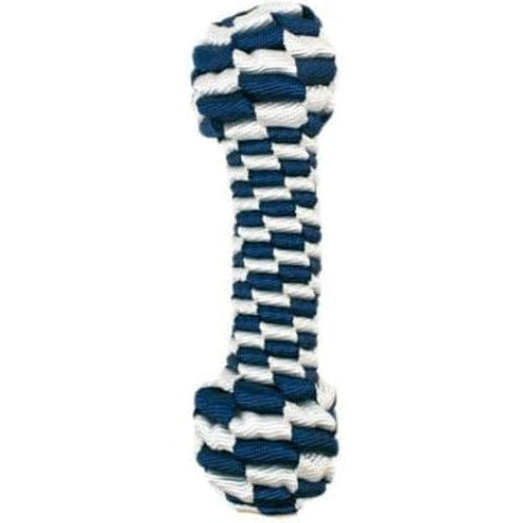 Tall Tails Navy Braided Bone Toy Outdoor Dogs