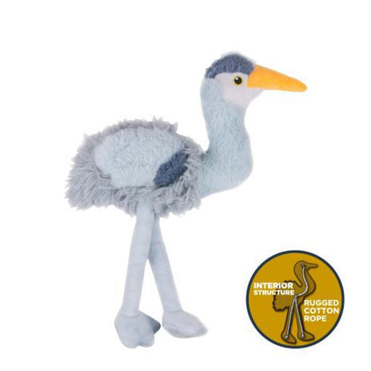 Tall Tails Plush Rope Body Heron Squeaker Toy - 16"-Pets - Toys-Tall Tails-Appalachian Outfitters
