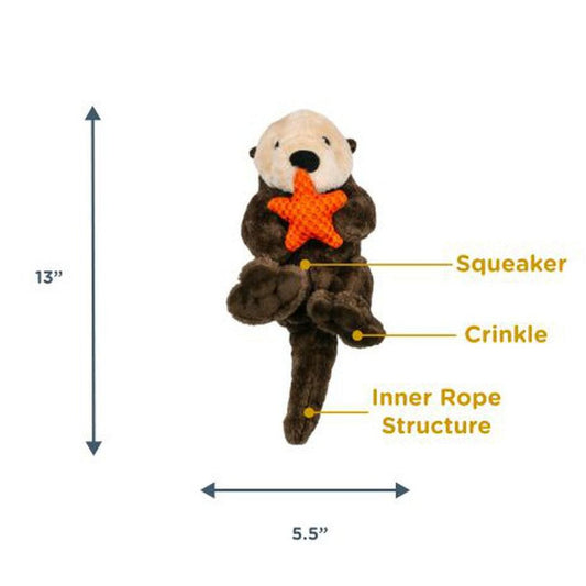 Tall Tails Rope Body Otter 13"-Pets - Toys-Tall Tails-Appalachian Outfitters