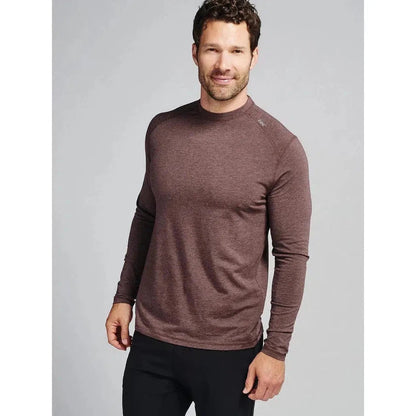 Tasc Carrollton Long Sleeve Fitness T-Shirt-Men's - Clothing - Tops-Tasc-Mocha Heather-M-Appalachian Outfitters