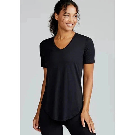 Tasc Women's Longline Tee-Women's - Clothing - Tops-Tasc-Black Slub-S-Appalachian Outfitters