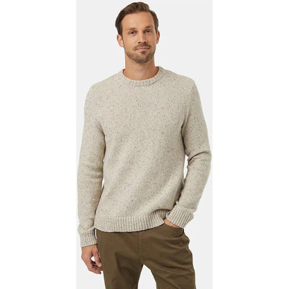 Tentree Men's Highline Nep Crew Sweater-Men's - Clothing - Tops-Tentree-Pale Oak Heather Nep-M-Appalachian Outfitters