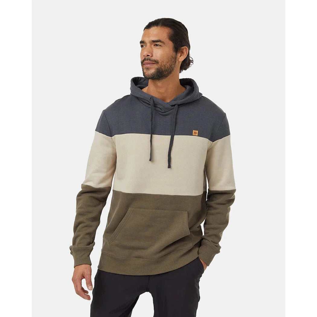 Tentree Men's Treefleece Blocked Reynard Hoodie-Men's - Clothing - Tops-Tentree-Graphite Pale Oak Tundra-M-Appalachian Outfitters