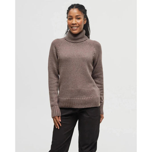 Tentree Women's Highline Wool Turtleneck Sweater-Women's - Clothing - Tops-Tentree-DarkElkwoodHeat-S-Appalachian Outfitters