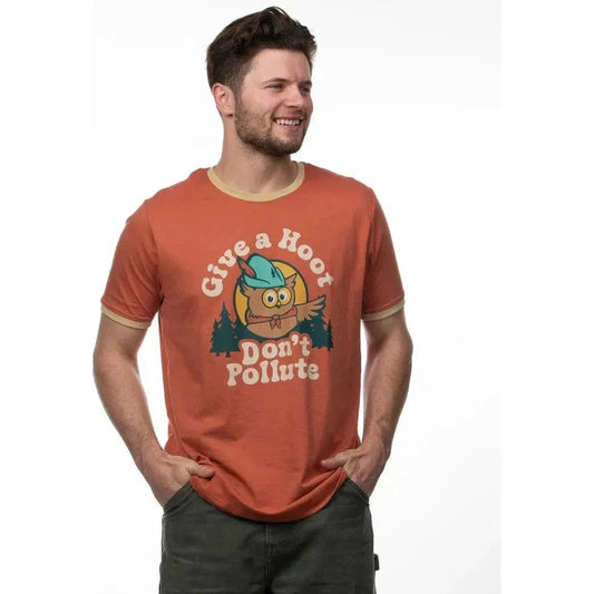 The Landmark Project Give A Hoot Ringer Tee-Unisex - Clothing - Tops-The Landmark Project-Appalachian Outfitters