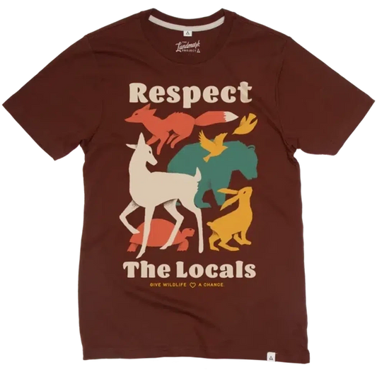 The Landmark Project Respect the Locals Tee-Unisex - Clothing - Tops-The Landmark Project-Redwood-S-Appalachian Outfitters