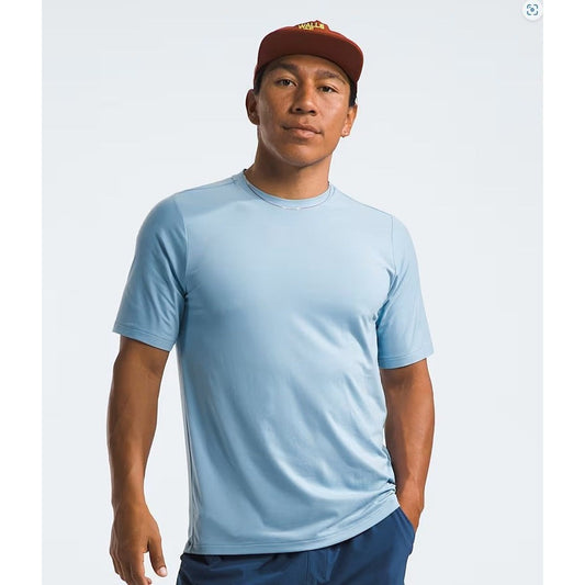 The North Face Men's Dune Sky Short Sleeve-Men's - Clothing - Tops-The North Face-Steel Blue-M-Appalachian Outfitters