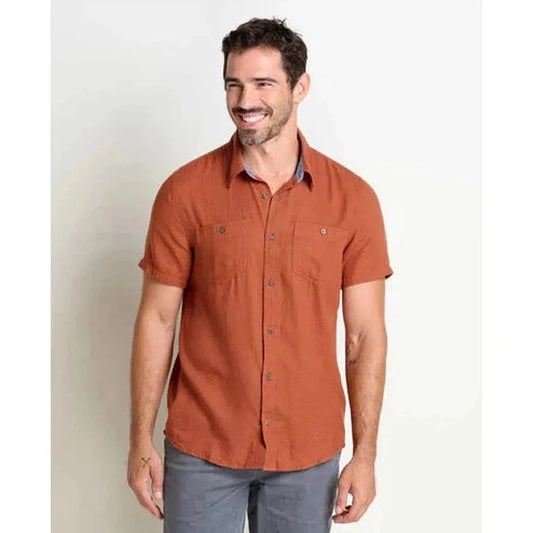 Toad & Co Honcho SS Shirt-Men's - Clothing - Tops-Toad & Co-Rust-M-Appalachian Outfitters