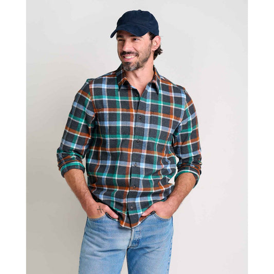 Toad & Co Men's Flannagan Long Sleeve Shirt-Men's - Clothing - Tops-Toad & Co-Black-M-Appalachian Outfitters