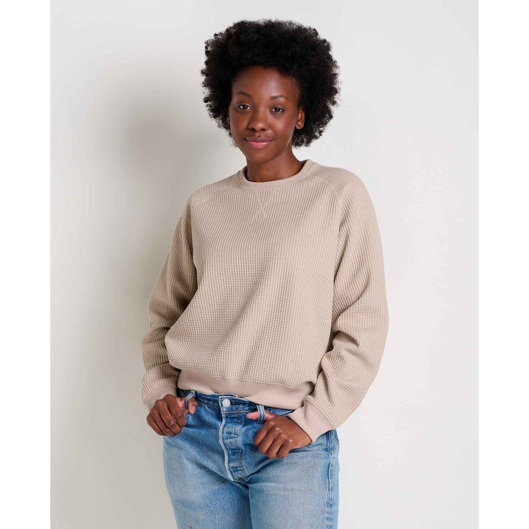 Toad & Co Women's BitterRoot Long Sleeve Pullover-Women's - Clothing - Tops-Toad & Co-Twine-S-Appalachian Outfitters