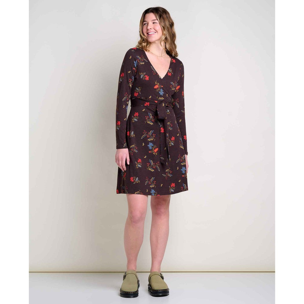 Toad & Co Women's Cue Wrap Long Sleeve Dress-Women's - Clothing - Dresses-Toad & Co-Appalachian Outfitters