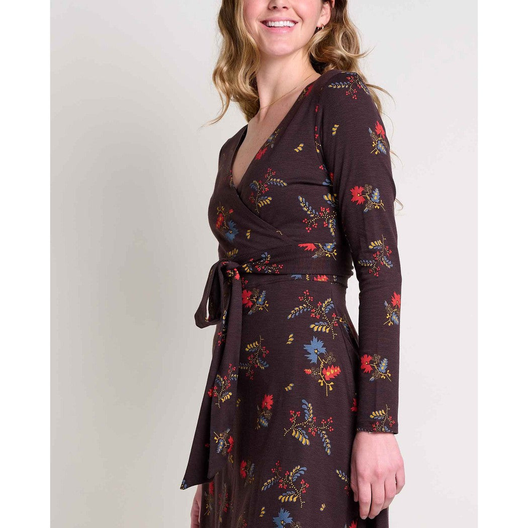 Toad & Co Women's Cue Wrap Long Sleeve Dress-Women's - Clothing - Dresses-Toad & Co-Appalachian Outfitters