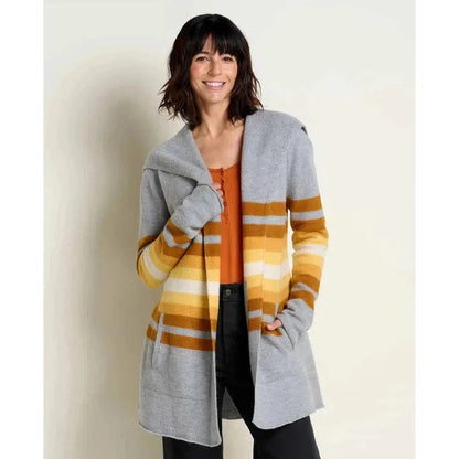 Women's Merino Heartfelt Hoodie-Women's - Clothing - Tops-Toad & Co-Acorn Stripe-S-Appalachian Outfitters