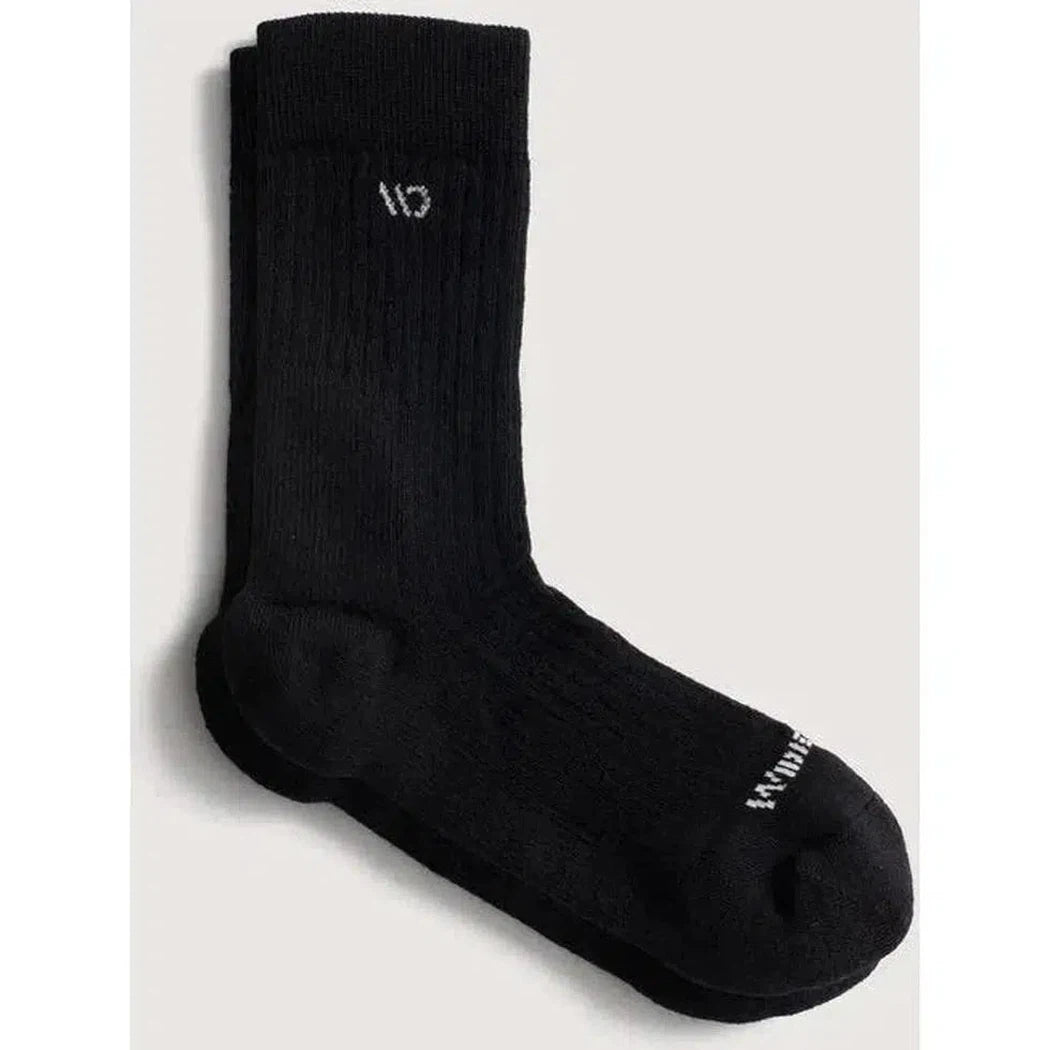 Wide Open Men's Solid Cushioned Micro Crew Socks-Accessories - Socks - Men's-Wide Open-Black-L-Appalachian Outfitters