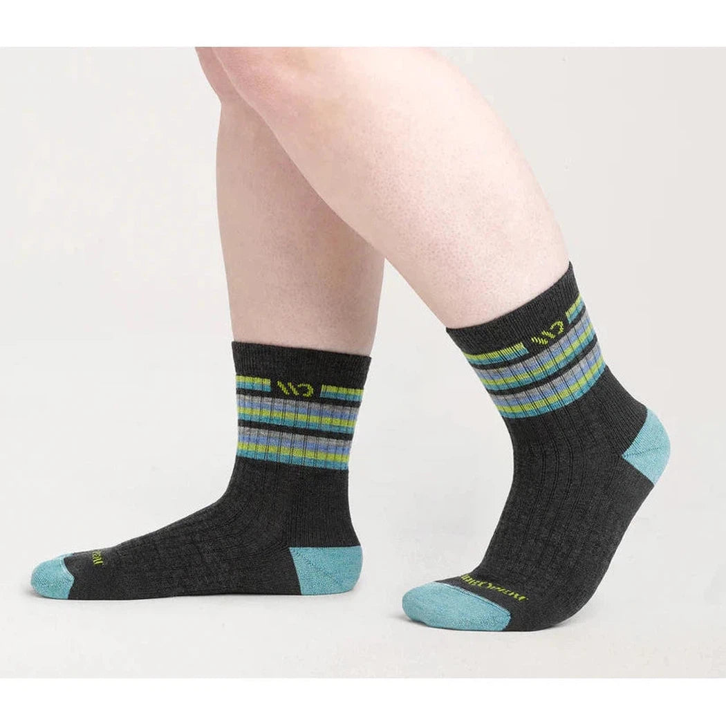 Wide Open Women's Multi Stripe Midweight Micro Crew Sock-Accessories - Socks - Women's-Wide Open-Appalachian Outfitters